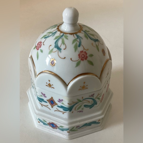 Vintage prestige place Venetian ceramic candle vanity jar, made in Japan - Picture 4 of 10